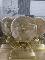 Mặt Trống Đồng Đế Hoa Sen Một Mặt Kích Thước Cao 26Cm