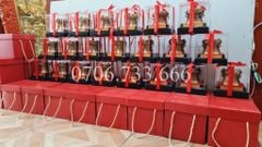 Trống Đồng Đông Sơn Đường Kính 10Cm Cao 7Cm Chất Liệu Đồng Vàng