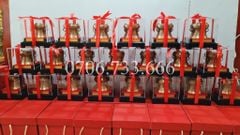 Trống Đồng Đông Sơn Đường Kính 10Cm Cao 7Cm Chất Liệu Đồng Vàng