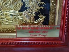 Tranh Đồng Thuận Buồm Xuôi Gió 170*90 Cm Nền Đen Dát Vàng