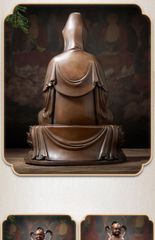 Tượng Đồng Phật Quan Âm Cao 29cm - Đồng vàng