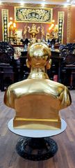Tượng Đồng Bác Hồ Cao 40 Cm Đồng Đỏ Dát Vàng