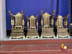 Phụ Kiện Đồng Vàng -Ngai Thờ Đồng Cao 81cm - Màu 2CN