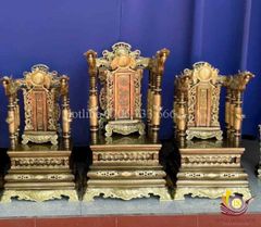 Phụ Kiện Đồng Vàng -Ngai Thờ Đồng Cao 68cm - Màu 2CN