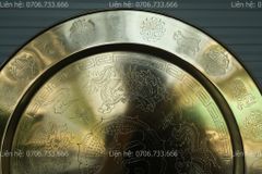 Phụ Kiện Đồng Vàng - Mâm Đồng 12 con giáp ĐK 52