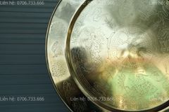 Phụ Kiện Đồng Vàng - Mâm Đồng 12 con giáp ĐK 52