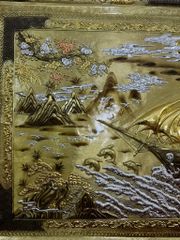 Tranh Thuận Buồm Xuôi Gió Kích Thước 230 x120  Đồng Vàng Dát Vàng - Khung Đồng