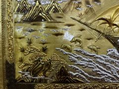 Tranh Thuận Buồm Xuôi Gió Kích Thước 230 x120  Đồng Vàng Dát Vàng - Khung Đồng