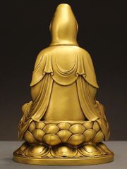 Tượng Đồng Phật Quan Âm Cao 40cm - Đồng vàng (MS4)