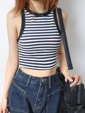  Áo Crotop OLARI Sát Nách - OL63 - Stripe Croptop 