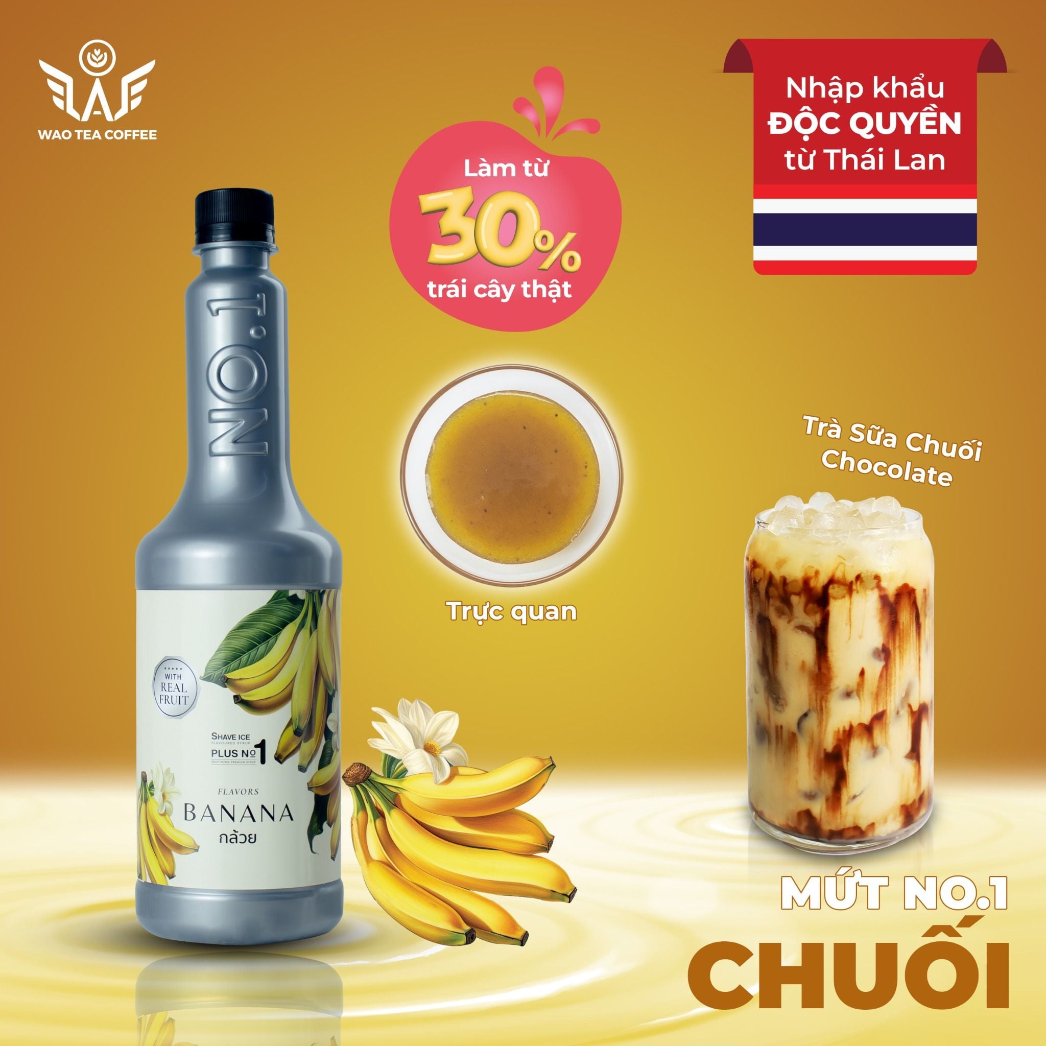  Mứt Trái Cây Thái Lan ShaveIcePlus No.1 (750ml) 