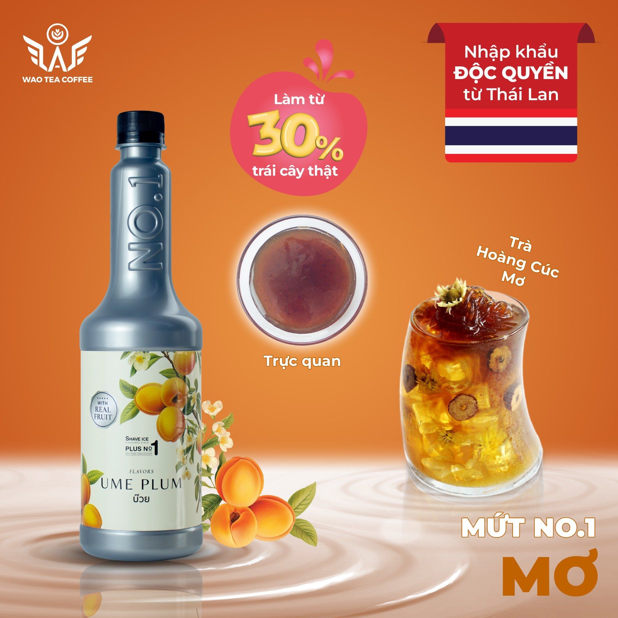  Mứt Trái Cây Thái Lan ShaveIcePlus No.1 (750ml) 