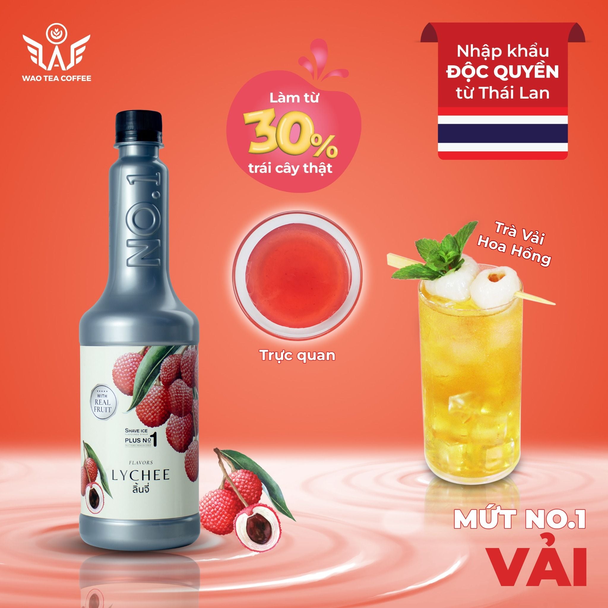  Mứt Trái Cây Thái Lan ShaveIcePlus No.1 (750ml) 