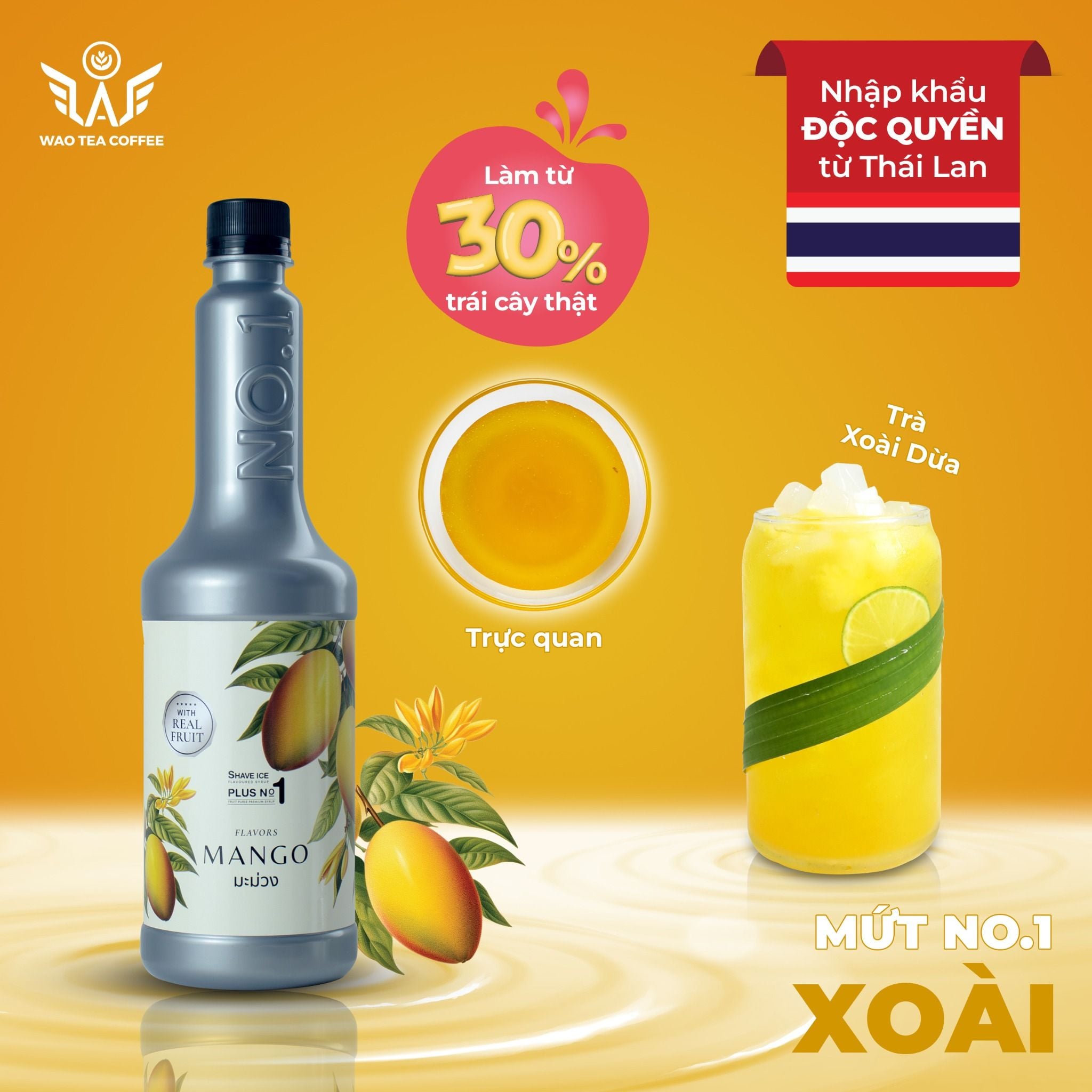 Mứt Trái Cây Thái Lan ShaveIcePlus No.1 (750ml) 