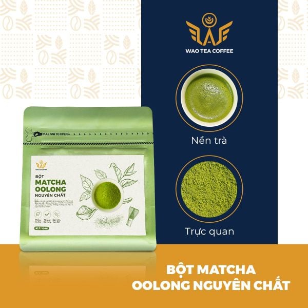  Matcha Oolong Nguyên Chất WAO (100g) 