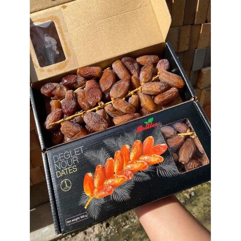 Chà là sấy dẻo nguyên cành Deglet Nour Dates Galilee 500g An Fruits