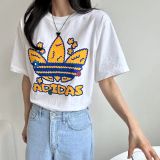  Tee Adidas Collegiate Stacked Trefoil 'White' 