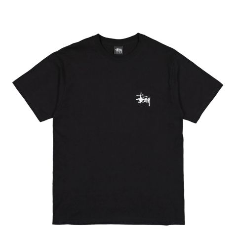  Tee Stussy basic logo Black 