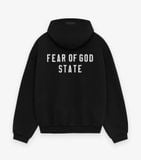  Essential Hoodie zip Black 
