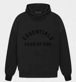  Hoodie essential jet black 2025 