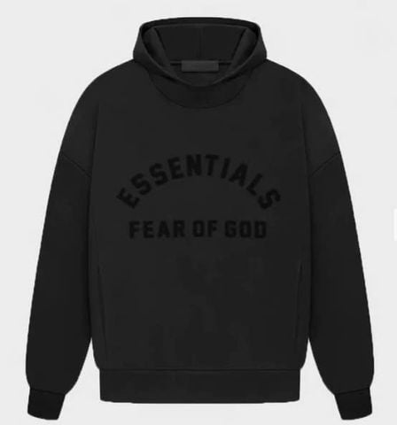  Hoodie essential jet black 2025 
