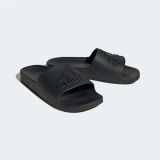  Adidas Sportwear Adilette Aqua Slides - All Black 