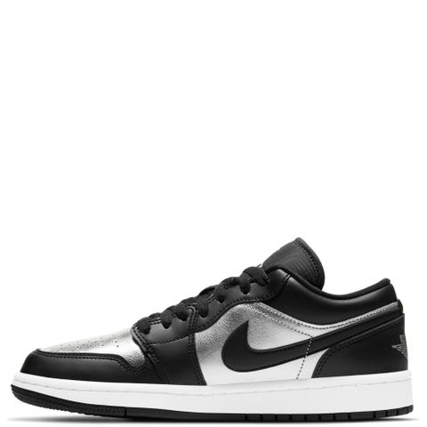  Air Jordan 1 Low SE Black Metallic Silver 