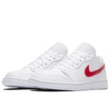  Air Jordan 1 Low White University Red (W) 