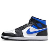 Air Jordan 1 Mid White Black Royal 