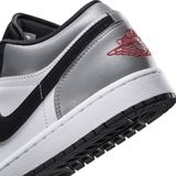  Jordan 1s low Black Matte silver 