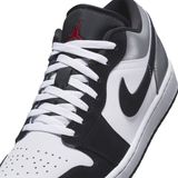  Jordan 1s low Black Matte silver 