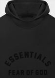  Hoodie essential jet black 2025 