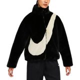  Nike Faux Fur Jacket Black 
