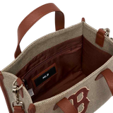  MLB Basic Big Logo Canvas Small Tote Bag Boston 