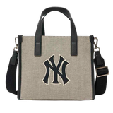  MLB Basic Big Logo Canvas Small Tote Bag NY 