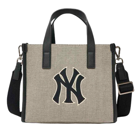  MLB Basic Big Logo Canvas Small Tote Bag NY 