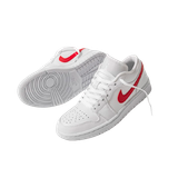  Air Jordan 1 Low White University Red (W) 