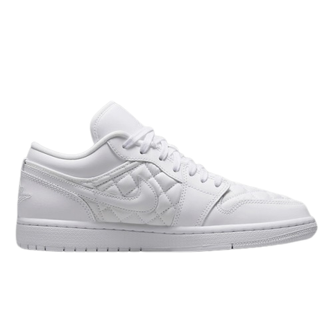  Nike Air Jordan 1 Low Quilted “Triple White” (W) 
