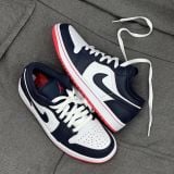  Air Jordan 1 Retro Low ‘Obsidian Ember Glow’ 553558-481 