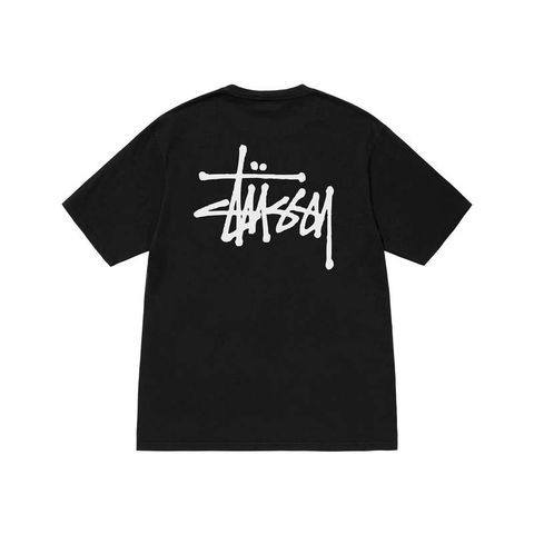  Tee Stussy basic logo Black 