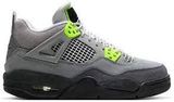  Air Jordan 4 GS Neon Grey 
