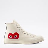  CDG x Chuck Taylor All Star Hi 'Play' - White 