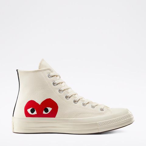  CDG x Chuck Taylor All Star Hi 'Play' - White 