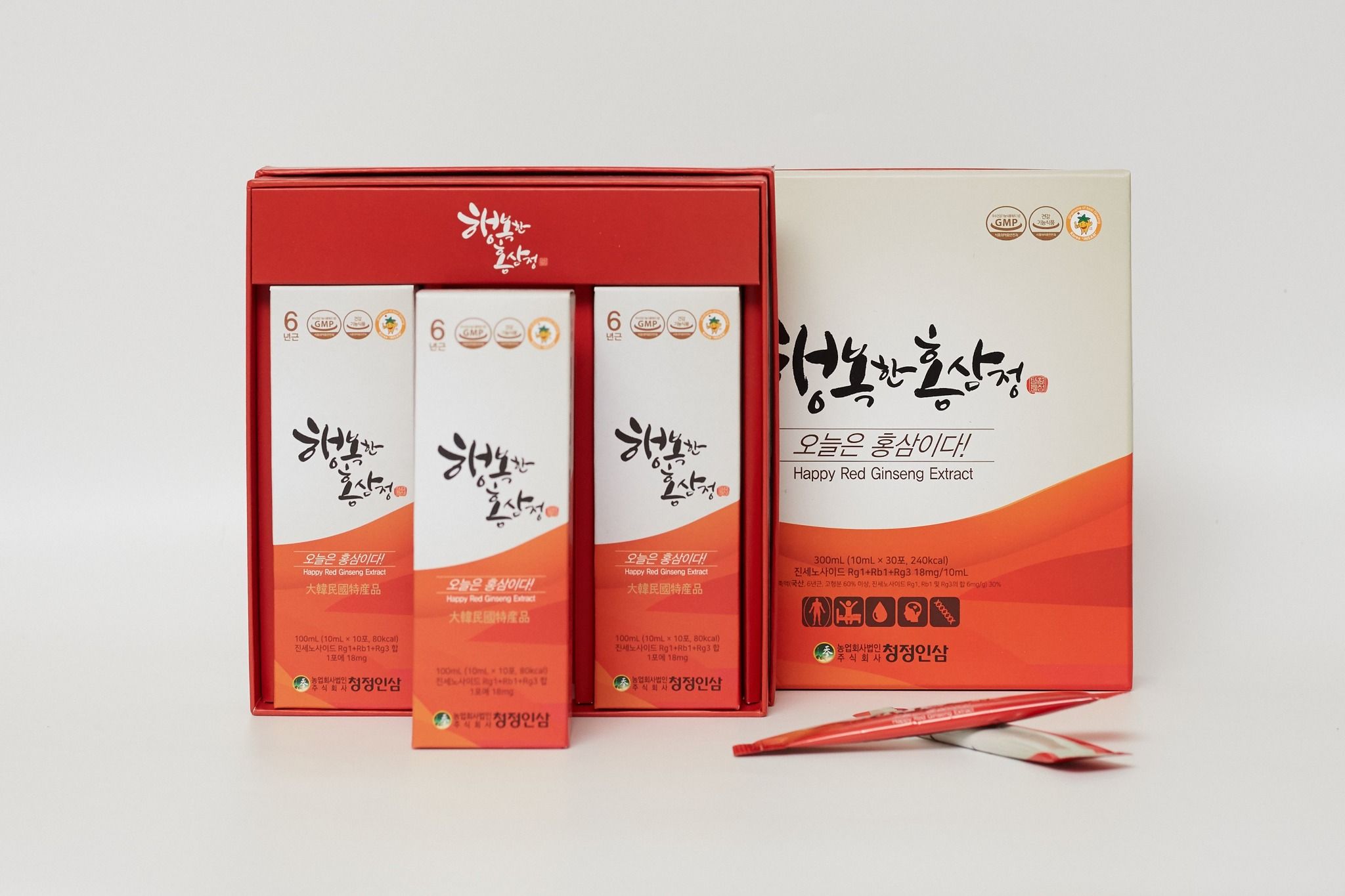  Tinh Chất Hồng Sâm Pha Sắn (Happy Red Ginseng Extract) 10ml x 30 gói 