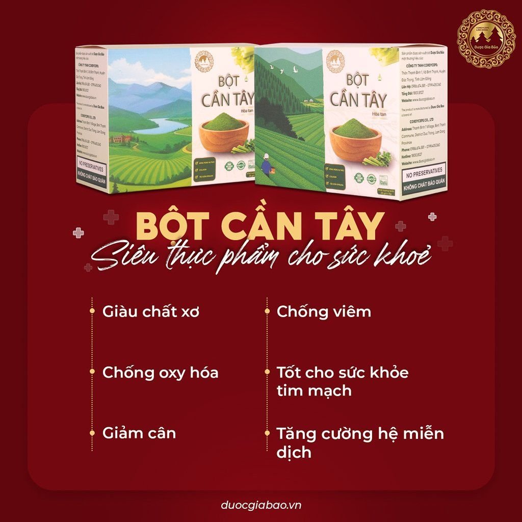  Bột Cần Tây Đông Trùng Hạ Thảo 