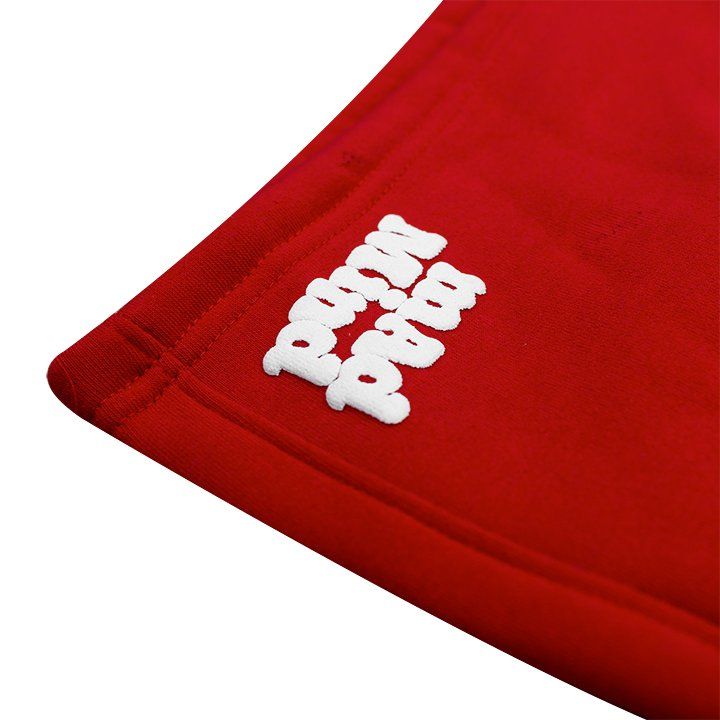  Quần Ngắn Bubblegum In Nổi Madmind -  Màu Đỏ 