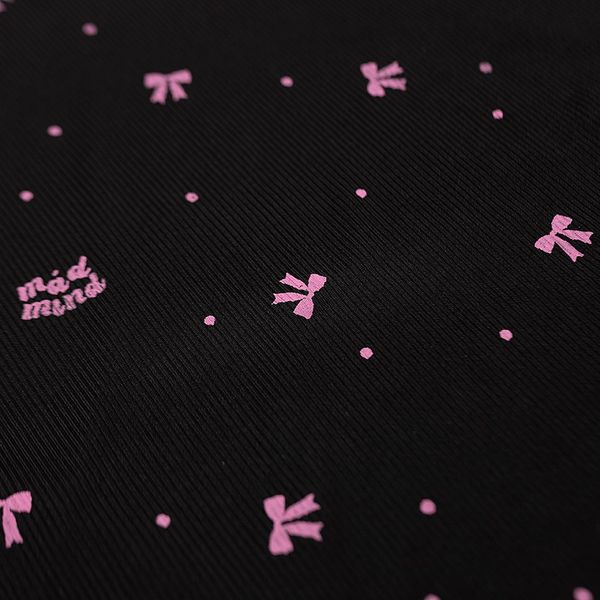  Quần Dài Nơ Hồng Bow Pants Madmind - Màu Đen 