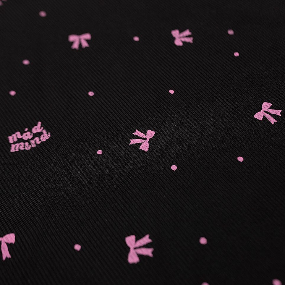  Quần Dài Nơ Hồng Bow Pants Madmind - Màu Đen 