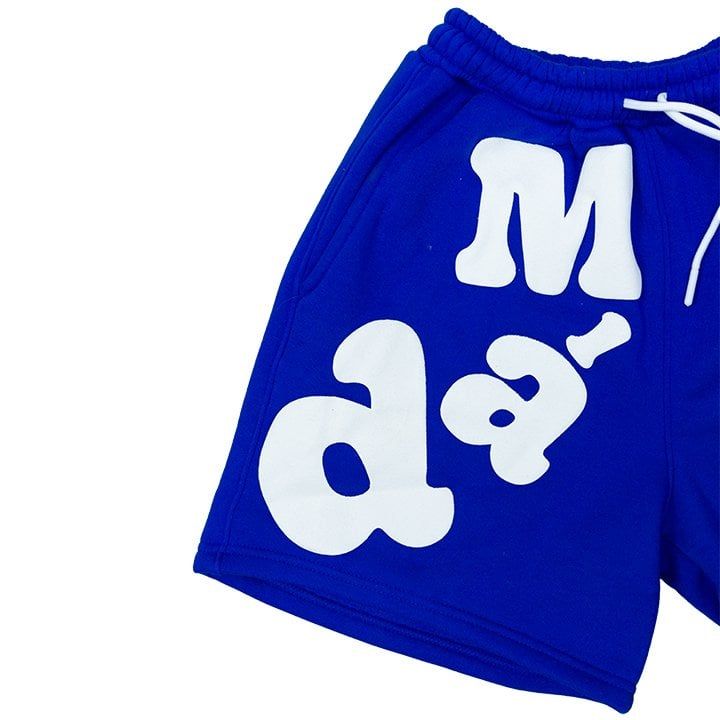  Quần Ngắn Bubblegum In Nổi Madmind -  Màu Xanh Dương 