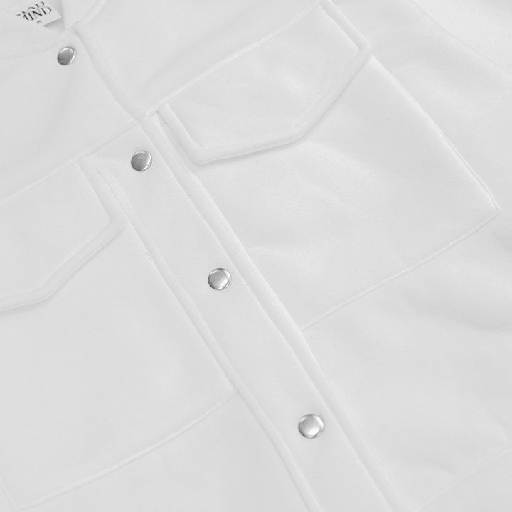  Áo Khoác Bomber Tay Dài Sang Trọng Cozy Bomber Jacket Madmind - Màu Trắng 